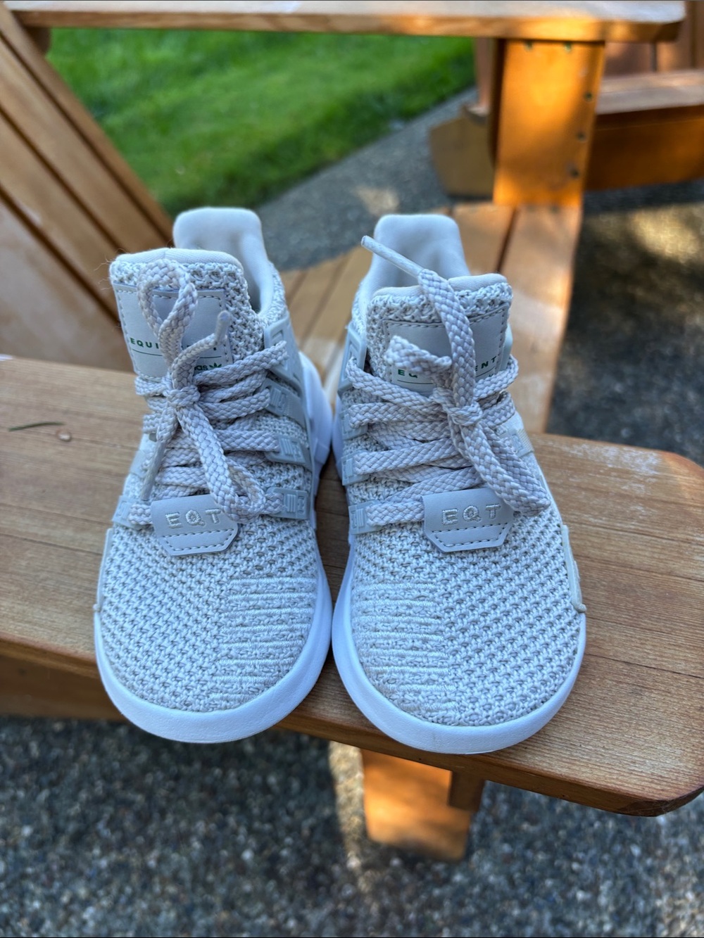 adidas Kids EQT Knit Sneaker - White